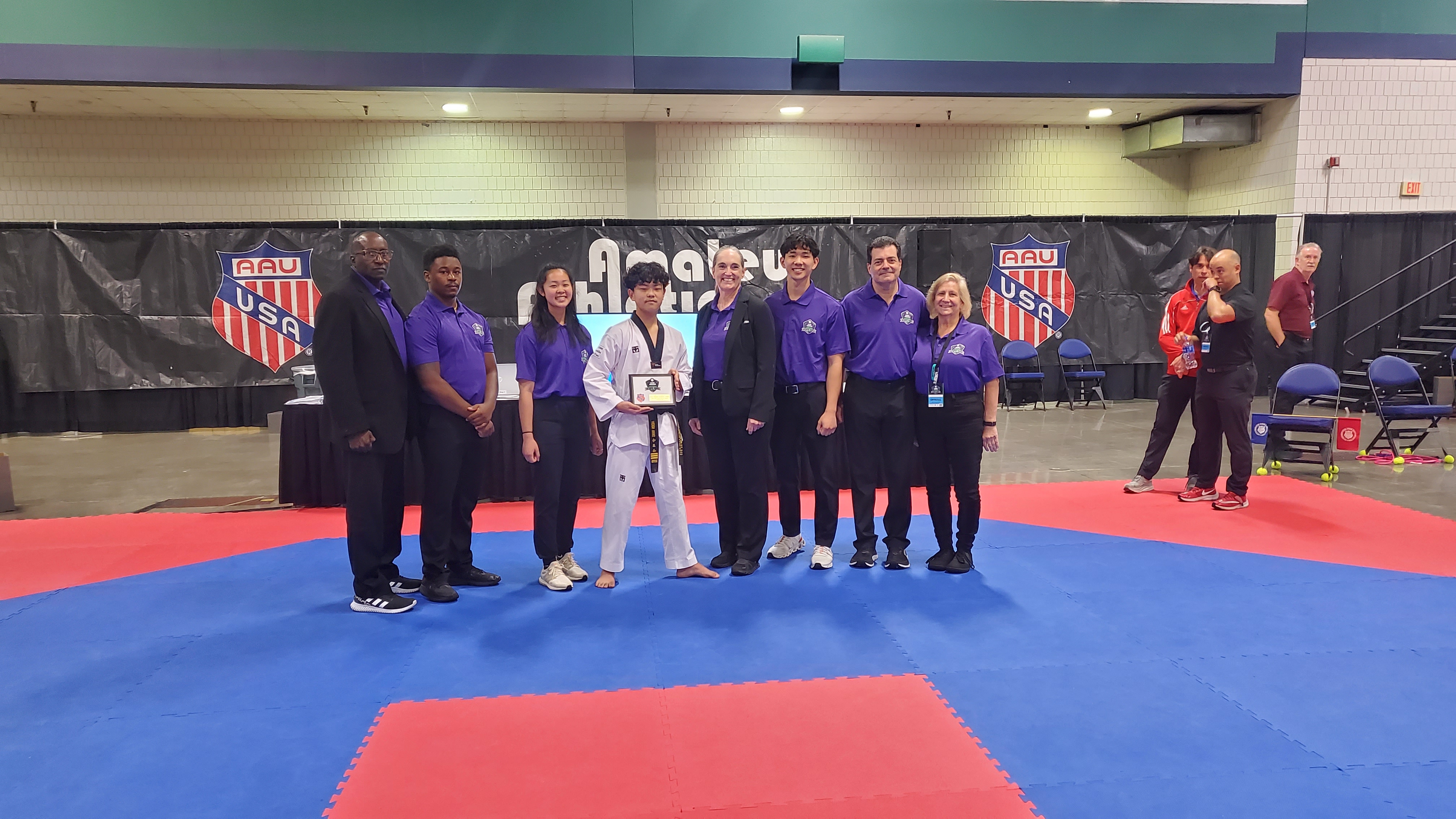 ELITE sparring athletes training Olympic-style Taekwondo